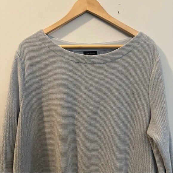 J.Jill Gray Loungewear Cloud Soft Velour Knit Boatneck Tunic Sweater Size XL NWT - Picture 4 of 12